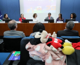 Assinatura de Inauguração da Cuidoteca da UnB. 23/02/2026 Foto: Anastácia Vaz/Secom UnB